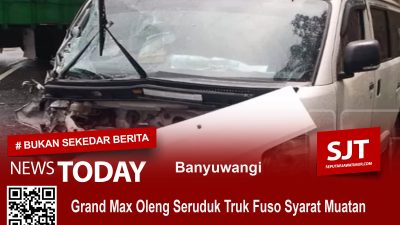Grand Max Oleng, Seruduk Truk Fuso Sarat Muatan