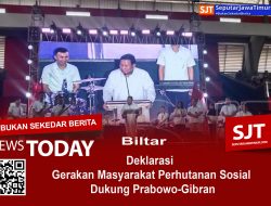 Deklarasi Gerakan Masyarakat Perhutanan Sosial Dukung Prabowo-Gibran