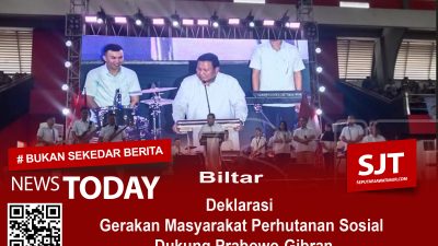 Deklarasi Gerakan Masyarakat Perhutanan Sosial Dukung Prabowo-Gibran