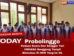 Paduan Suara Dan Sanggar Tari UNHASA Genggong Tampil Memukau Di HKN Yang ke 59.