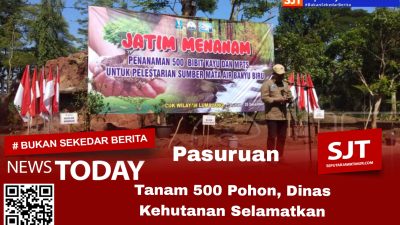 Tanam 500 Pohon, Dinas Kehutanan Selamatkan Sumber Mata Air Banyu Biru