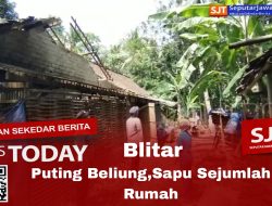 Angin Puting Beliung Sapu Sejumlah Rumah