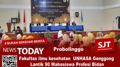 Fakultas ilmu kesehatan  UNHASA Genggong Lantik 90 Mahasiswa Profesi Bidan