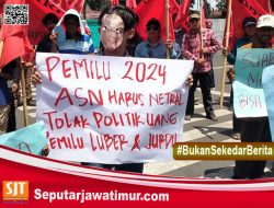 Peringati Hari Anti Korupsi Sedunia, Massa KRPK Blitar Gelar Aksi Damai Tolak Politik Uang