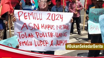 Peringati Hari Anti Korupsi Sedunia, Massa KRPK Blitar Gelar Aksi Damai Tolak Politik Uang