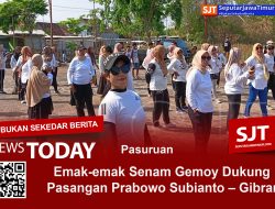 Emak-emak Senam Gemoy Dukung Pasangan Prabowo Subianto – Gibran