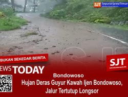 Hujan Deras Guyur Kawah Ijen Bondowoso, Jalur Wisata Tertutup Longsor 