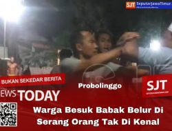 Warga Besuk Babak Belur Di Serang Orang Tak Di Kenal