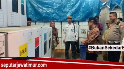 Pastikan Aman Logistik KPU, Wawali Pasuruan Cek Gudang Penyimpanan
