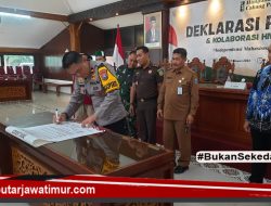 Polres Probolinggo Dukung Deklarasi Pemilu Damai Yang Digelar HMI