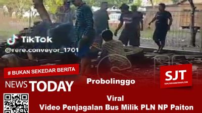 Viral Video Penjagalan Bus Milik PLN NP Paiton