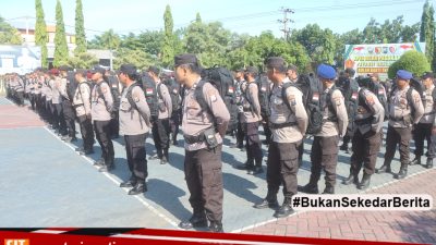 Polres Probolinggo Gelar Apel Pengecekan Personel PAM TPS