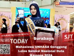 Juara Runner Up, Mahasiswi UNHASA Lolos Seleksi Nasional   Duta Putera puteri  Kampus Jawa Timur 2024