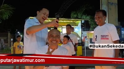 Relawan Prabowo-Gibran Gelar Gundul Massal