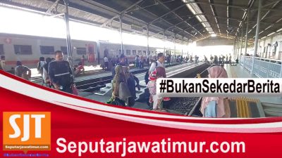Puncak Arus Balik Ribuan Penumpang Padati Stasiun Bangil
