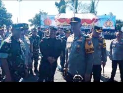 Ratusan Personel Gabungan Gelar Pasukan Satgas Pamwil Jatim Ops Puri Agung 2024 dalam rangka PAM World Water Forum ke-10 Tahun 2024 di Bali