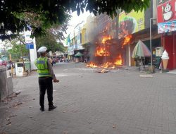 Kebakaran Hanguskan KCP BRI Bangil, Api Berasal Dari Ruangan Pimpinan