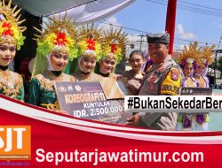 Lestarikan Budaya Osing, Polresta Banyuwangi Gelar Festival Kuntulan di Sambutan Hari Bhayangkara