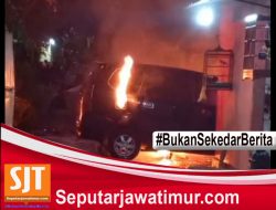 Mobil Xenia di Probolinggo Terbakar, Diduga Karena Bakar Sampah Terlalu Dekat