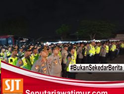 Polresta Banyuwangi Apel Gelar Pasukan Pengamanan Salah Satu Perguruan Silat Cabang Banyuwangi