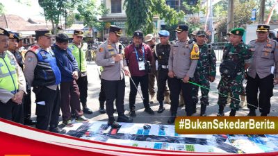 671 Personil Gabungan, Di Terjunkan Dalam   Laga Kandang Kedua Arema FC di Stadion Soepriadi Kota Blitar