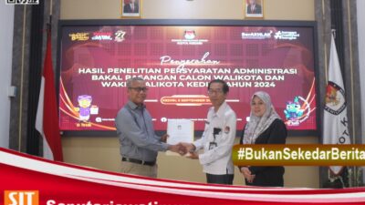 KPU Kota Kediri Serahkan Berita Acara Penelitian Persyaratan Administrasi Calon Walikota dan Wakil Walikota Kediri