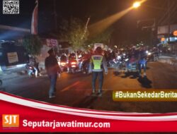 Konvoi Ratusan Sepeda Motor Bawa Atribut Perguruan Silat, Dihalau  Kabag Ops Polres Kediri Kota  Bersama Tim