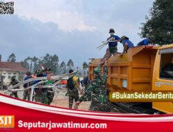 Yonif 330 Tri Dharma, Bantu Penanganan Pasca Bencana Gempa Di Kertasari