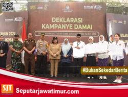 Saat Deklarasi Kampanye Damai, Ketua KPU Kota Kediri Tegaskan Kampanye Damai Kunci Pilkada Lancar