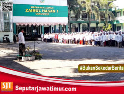 Pekikan Yel Yel Menyambung Juang Merengkuh Masa Depan. Ribuan Santri Genggong Peringati HSN 2024