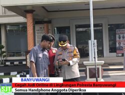 Cegah Judi Online di Lingkungan Polresta Banyuwangi, Semua Handphone Anggota Diperiksa*