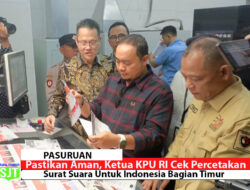 Pastikan Aman, Ketua KPU RI Cek Percetakan Surat Suara Untuk Indonesia Bagian Timur