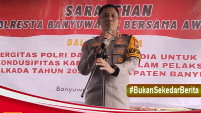 Banyuwangi Gelar Sarasehan Bersama Awak Media, Tingkatkan Kamtibmas Atas Kelancaran Pilkada 2024