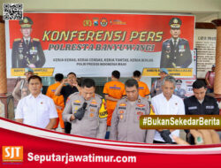 Empat Tersangka Sindikat Sabu- Sabu Di Tangkap Polresta Banyuwangi