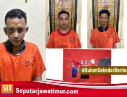 Tiga Pria Tengah Asyik Pesta Sabu Dibekuk Anggota Satnarkoba Polres Probolinggo