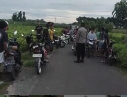 Polsek Gurah Amankan Puluhan Sepeda Motor Yang Asyik Balap Liar
