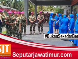 Puslatpurmar 7 Lampon Gelar Prosesi Pisah Sambut Komandan Lama dan Komandan Baru