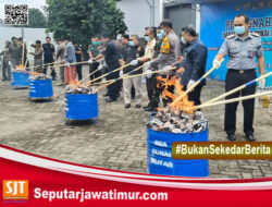 Ribuan Batang Rokok Dan Minuman Ilegal  Barang Sitaan Bea Cukai Di Musnahkan