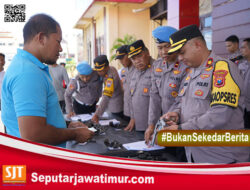 Cegah Penyalahgunaan Senpi, Polres Probolinggo Gelar Pemeriksaan Senpi dan Amunisi Kepada Para Anggota