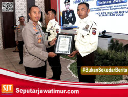 Empati Kapolres Kediri Kota Beri Penghargaan Kepada  Satpam Berprestasi