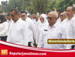 Diguyur Hujan, Mas Dhito dan Ratusan Kepala Daerah tetap Semangat Ikuti Geladi Bersih Pelantikan