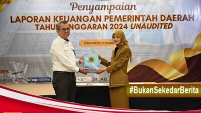 Wali Kota Kediri Mbak Nanda Serahkan LKPD Kepada BPK Perwakilan Jawa Timur