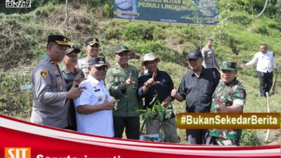 Bupati Blitar dan Forkopimda Tanam 500 Pohon di Aliran Lahar Gunung Kelud, Cegah Kerusakan Lingkungan