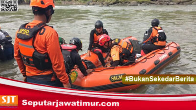 Remaja Hilang Terseret Arus di Sungai Brantas, Tim SAR Kerahkan 35 Personel