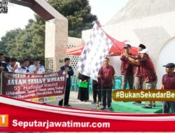 Gus Qowim Berangkatkan Jalan Sehat Kreasi Haflatul Maulid ke-55 MTsN 1 Kota Kediri