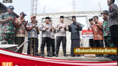 Kapolres Kediri Kota Serahkan Bantuan Semen untuk Pembangunan Musholla Abdul Ghoni