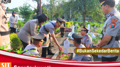 Peringati Hari Bhayangkara ke-79, Kapolres Kediri Kota Pimpin Ziarah dan Tabur Bunga di TMP Joyoboyo