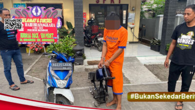 Pelaku Curanmor di Kandat Kediri Dibekuk Saat Hendak Jual Sasis di Medsos