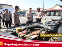 Maksimalkan Sarpras, Kapolres Kediri AKBP.Bramastyo Priaji Cek Ranmor Dinas