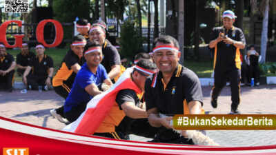 Polres Probolinggo Gelar Olahraga Bersama Semarakkan HUT ke-80 RI